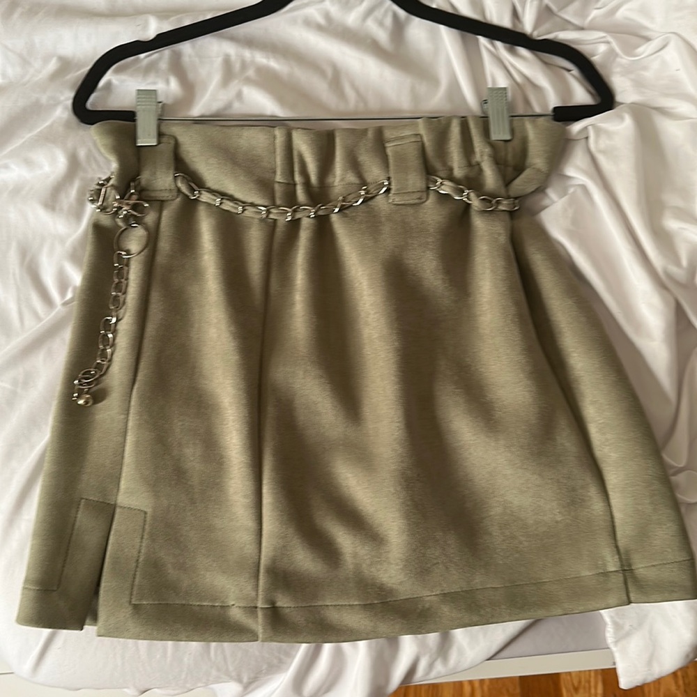 Green skirt